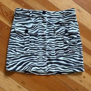 BDG Zebra Print Skirt Small